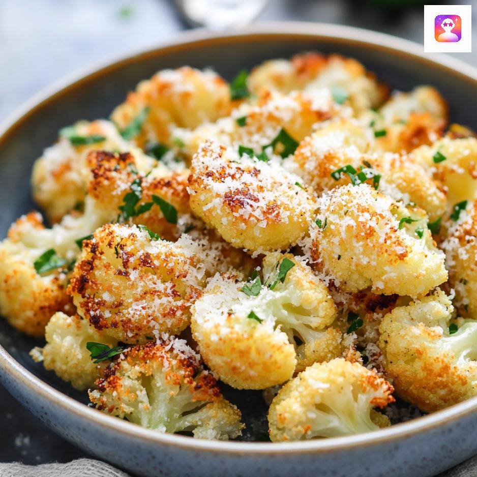 Crispy Parmesan roasted cauliflower