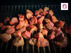 Beef tips on the Traeger